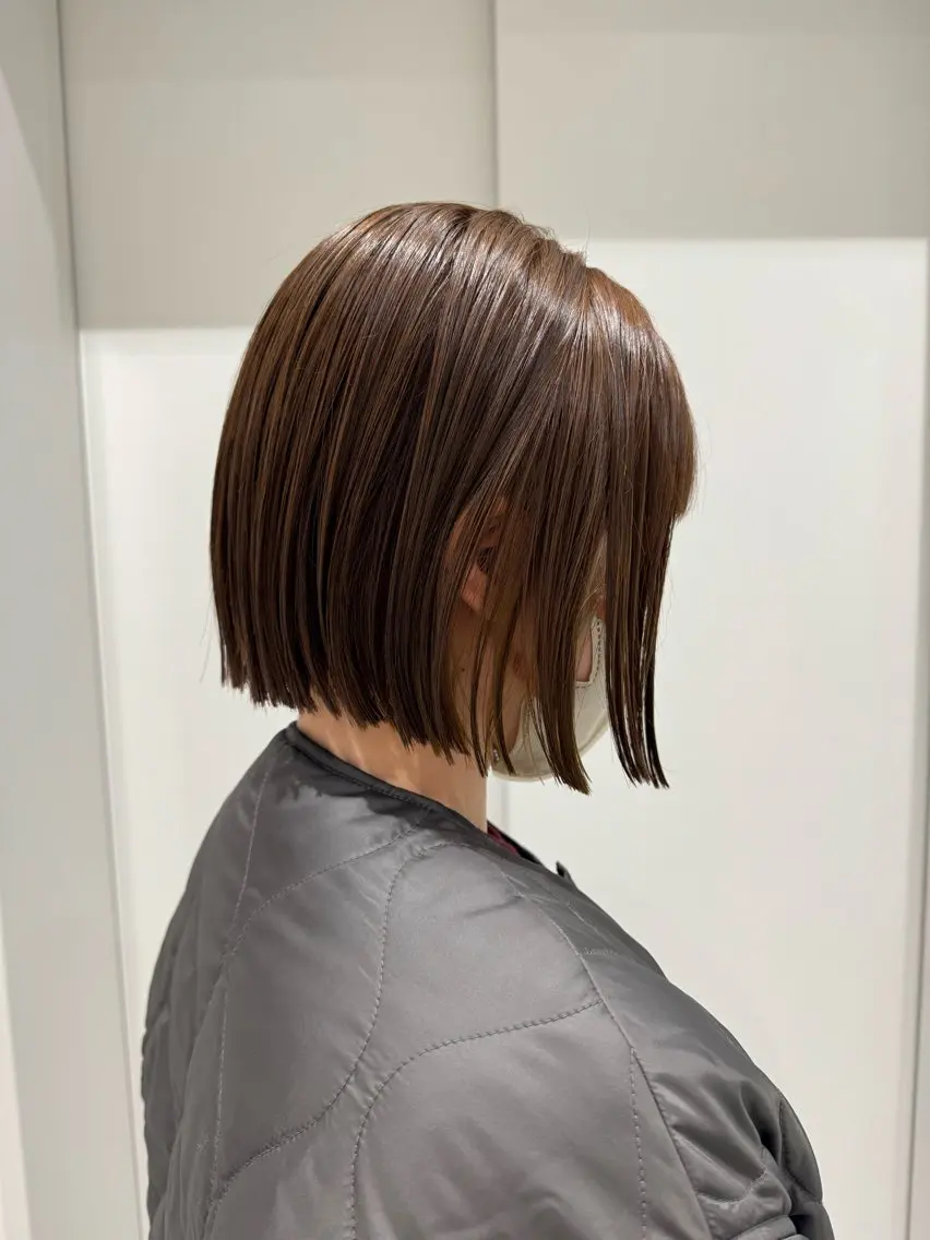 ショート ボブ カット ヘアカラー トリートメント 透明感カラー✴︎ SAYAKAのヘアスタイル