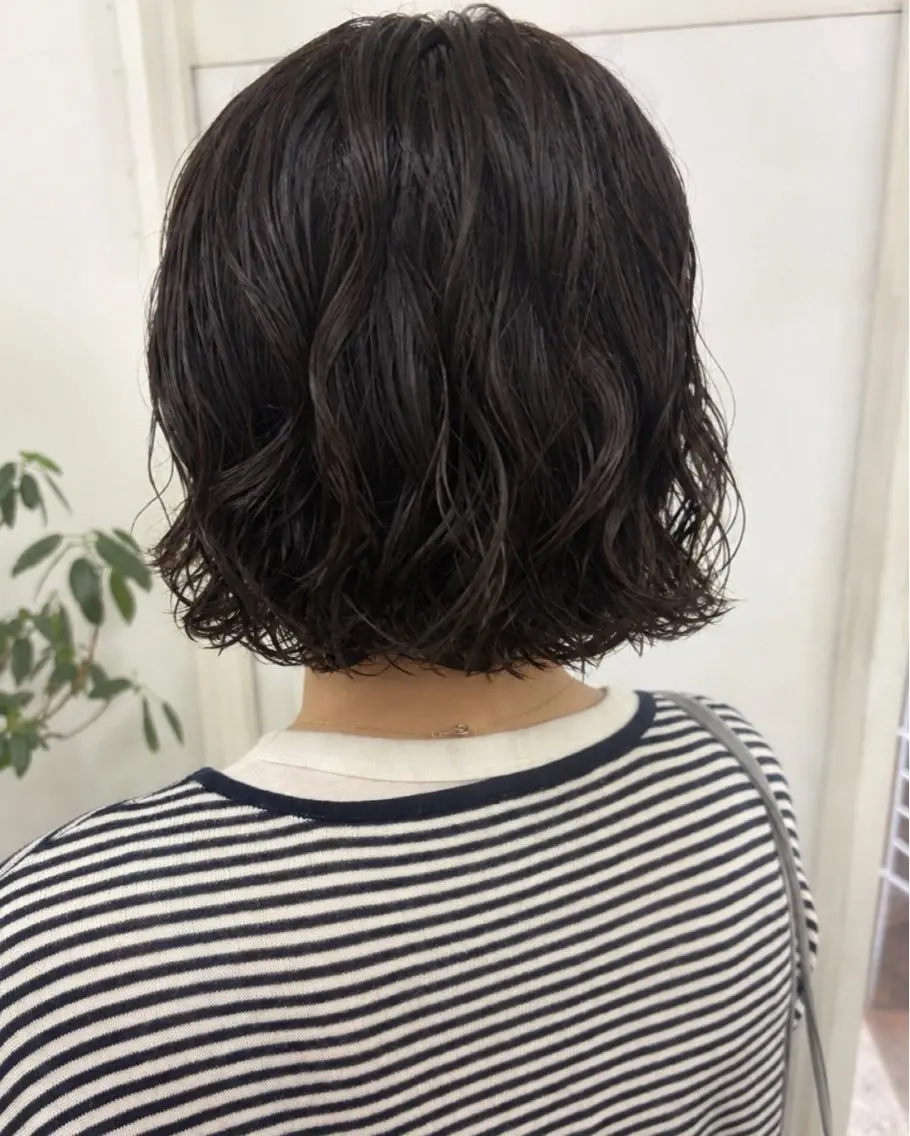 パーマ カット パーマ ふうか/天神 /パーマ/ボブのヘアスタイル