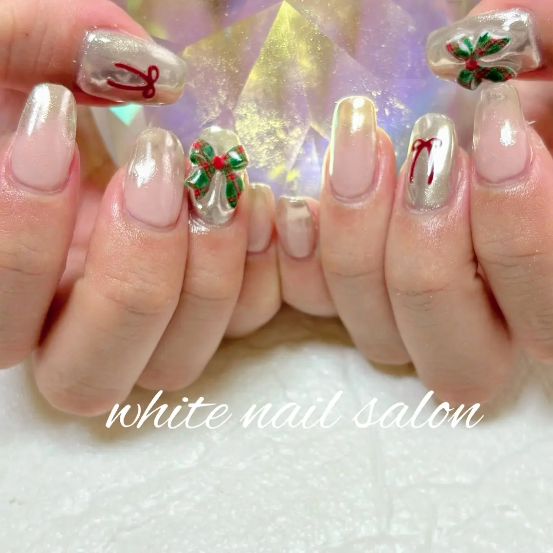 ネイル フットネイル 持ち込み ハンドネイル white nail salonのネイルデザイン