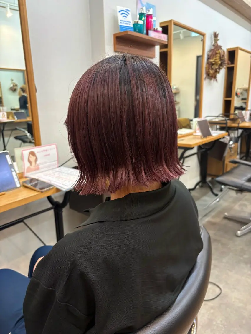ミディアム カット ヘアカラー トリートメント カノエ博多ミスト /くうまのその他イメージ