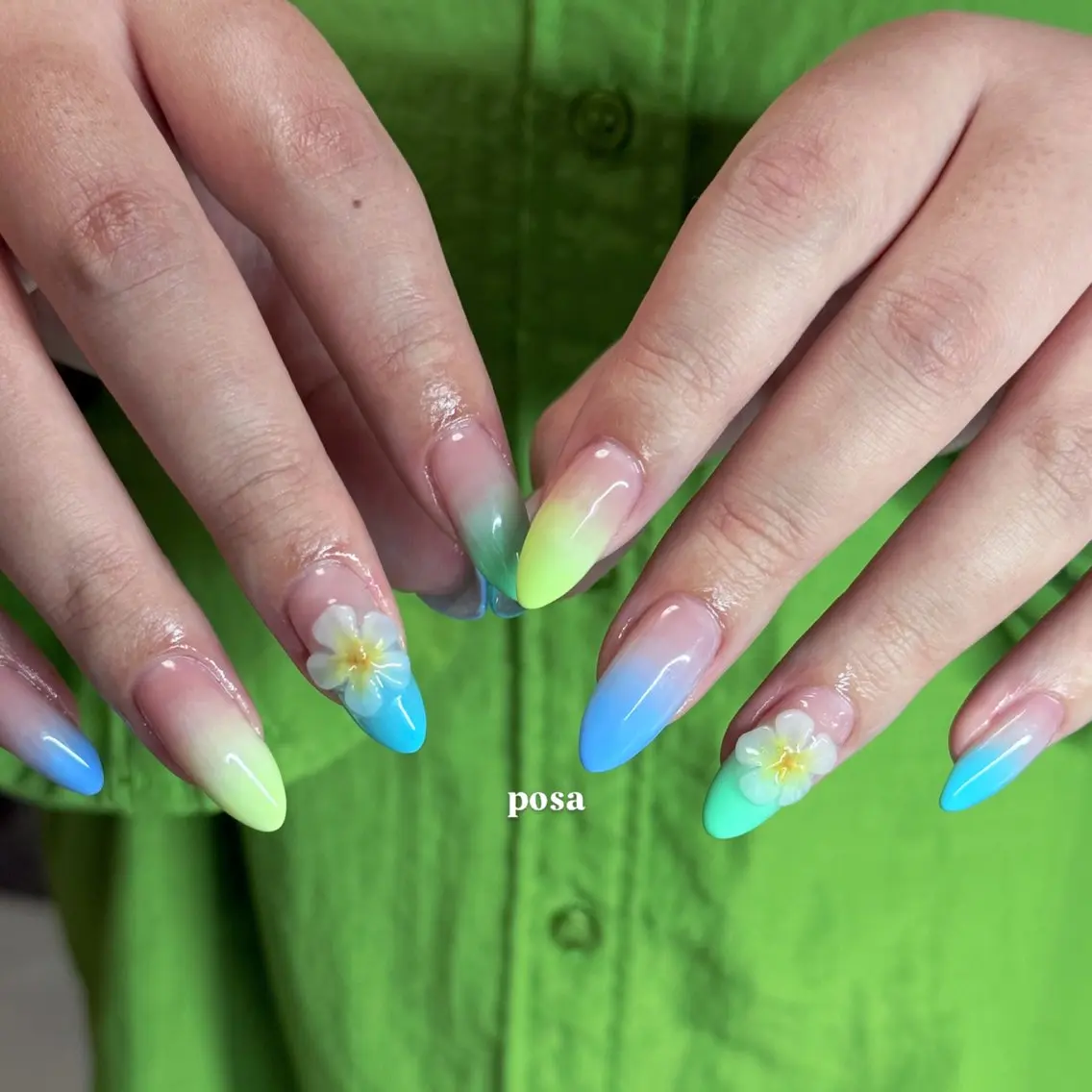 ネイル パステルネイル シンプルネイル ハンドネイル posa nail モエミのネイルデザイン