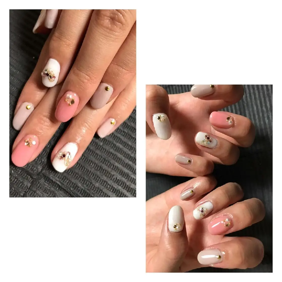 ネイル ハート モチの良さ◉ フィルインネイル♡のネイルデザイン