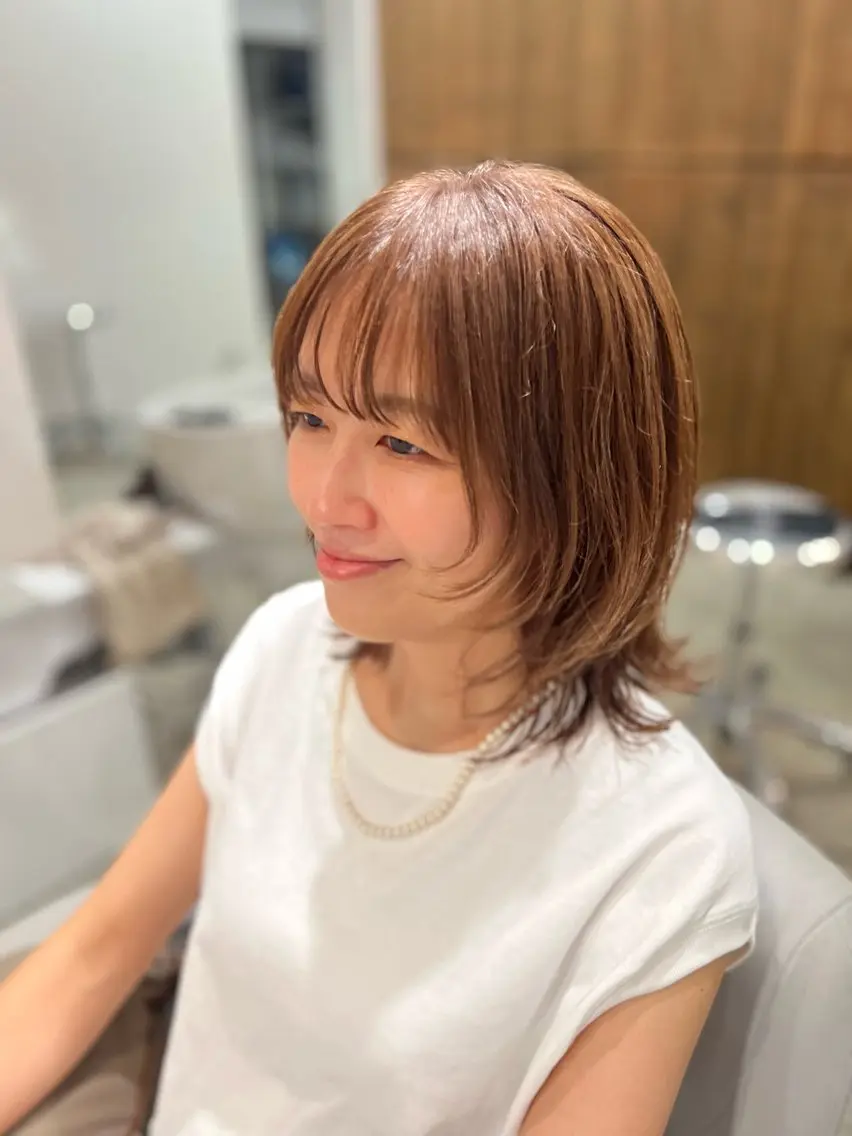 ミディアム カット 和田 亘平のヘアスタイル