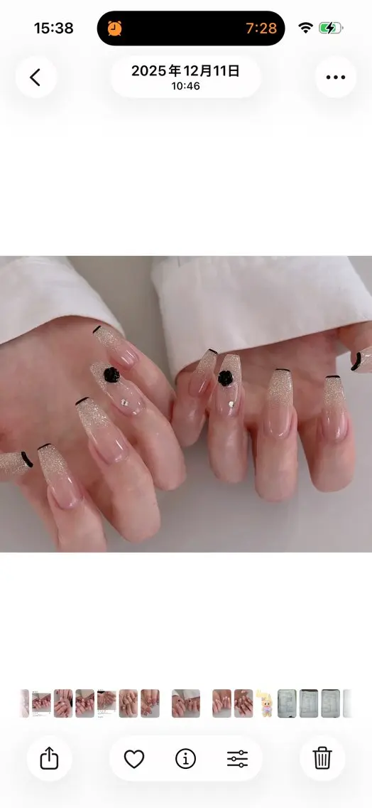 ネイル 成人式 ジェルネイル ハート キラキラネイル マグネットネイル ハンドネイル Queeens nailのネイルデザイン