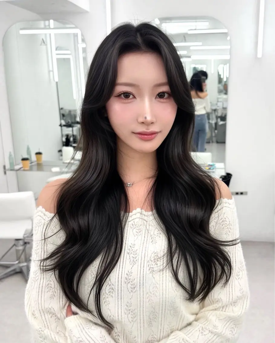 セミロング 顔周りカット 韓国風ヘア レイヤーカット カット ヘアカラー トリートメント ヘッドスパ ヘアセット 前髪顔まわりカット 🌈中村海聖のヘアスタイル