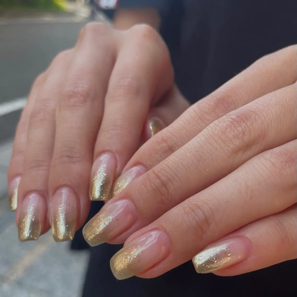 ネイル グラデーション ミラーネイル ハンドネイル Ann nailのネイルデザイン