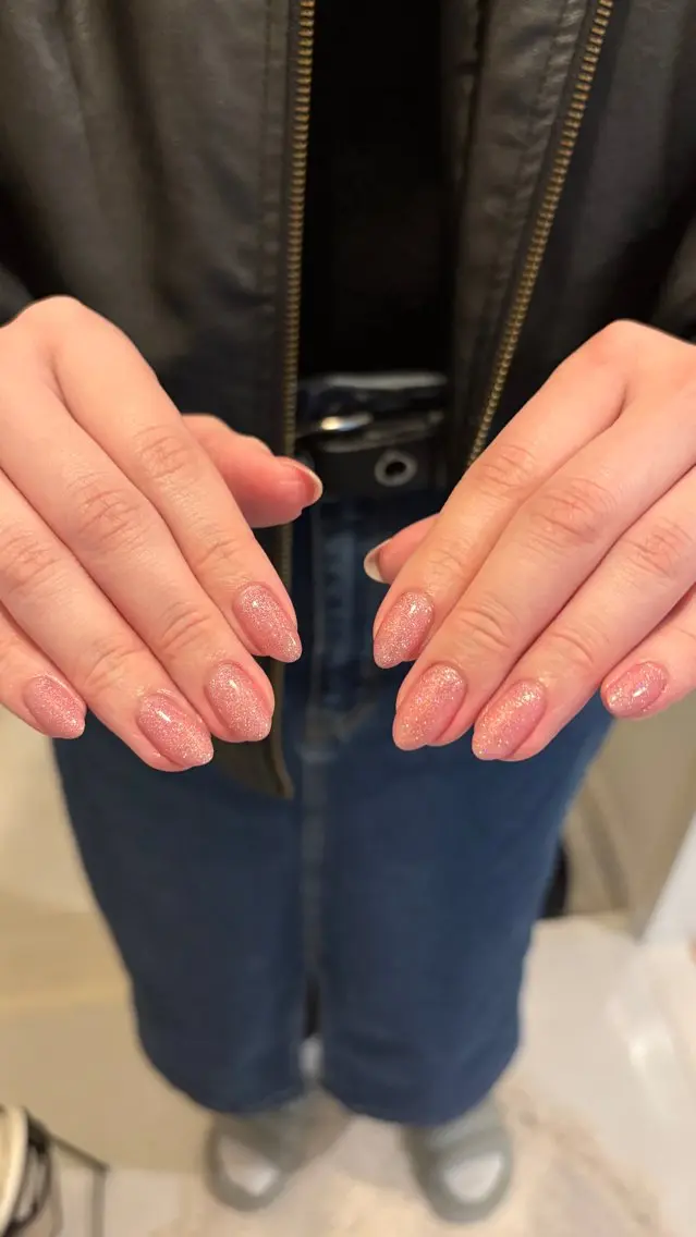 ネイル ラメ(グリッター) ピンク 春ネイル Lotty nail Kanonのネイルデザイン
