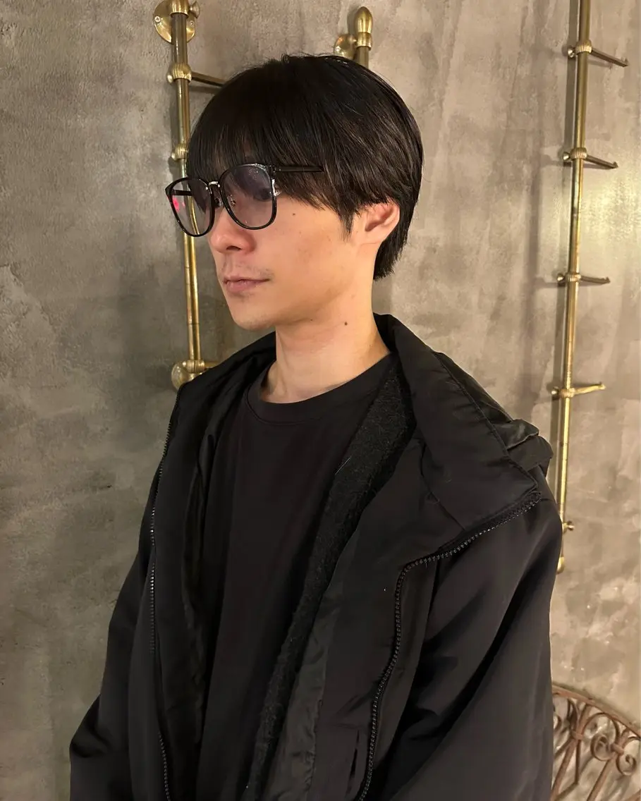 ミディアム メンズ グランジヘア 無造作ヘアHYUGAのヘアスタイル