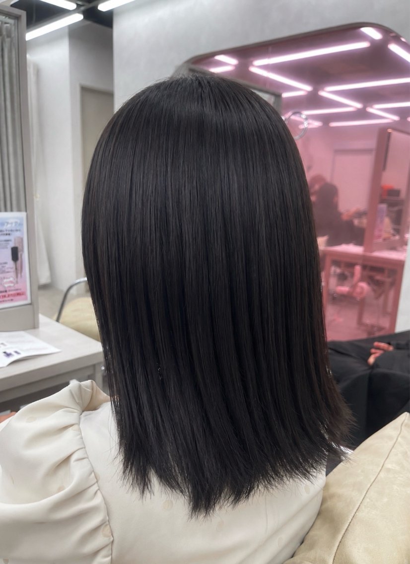 ミディアム カラー ブラウンカラー COCO reiのヘアスタイル