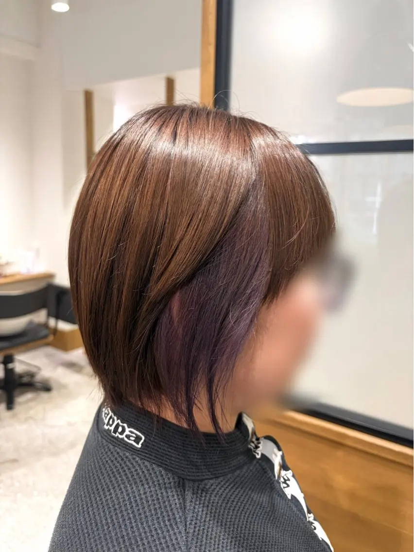 ショート カラー インナーカラー ヘアカラー みうら しずく🪐のヘアスタイル