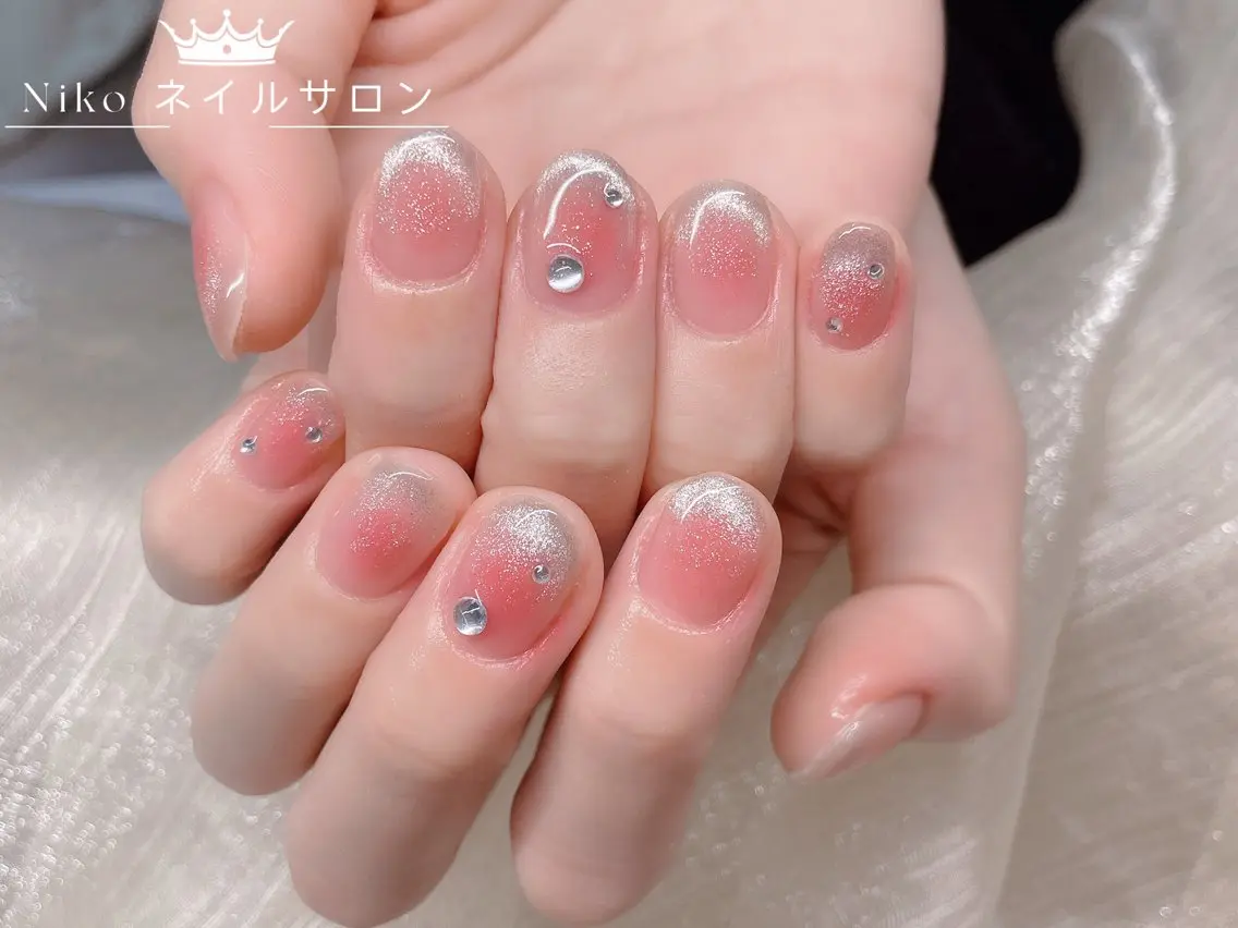 ネイル 長さ出し フットネイル フレンチネイル ジェルネイル 韓国ネイル Nikoネイルサロン 高田馬場店のネイルデザイン
