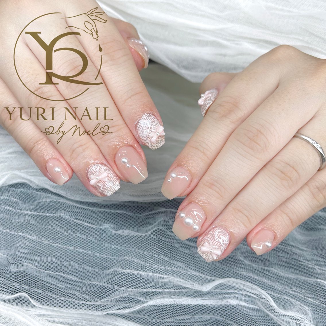 ネイル チークネイル フットネイル フレンチネイル グラデーション キラキラネイル ハンドネイル フットネイル ハンドケア YURI Nail Funabashiのネイルデザイン