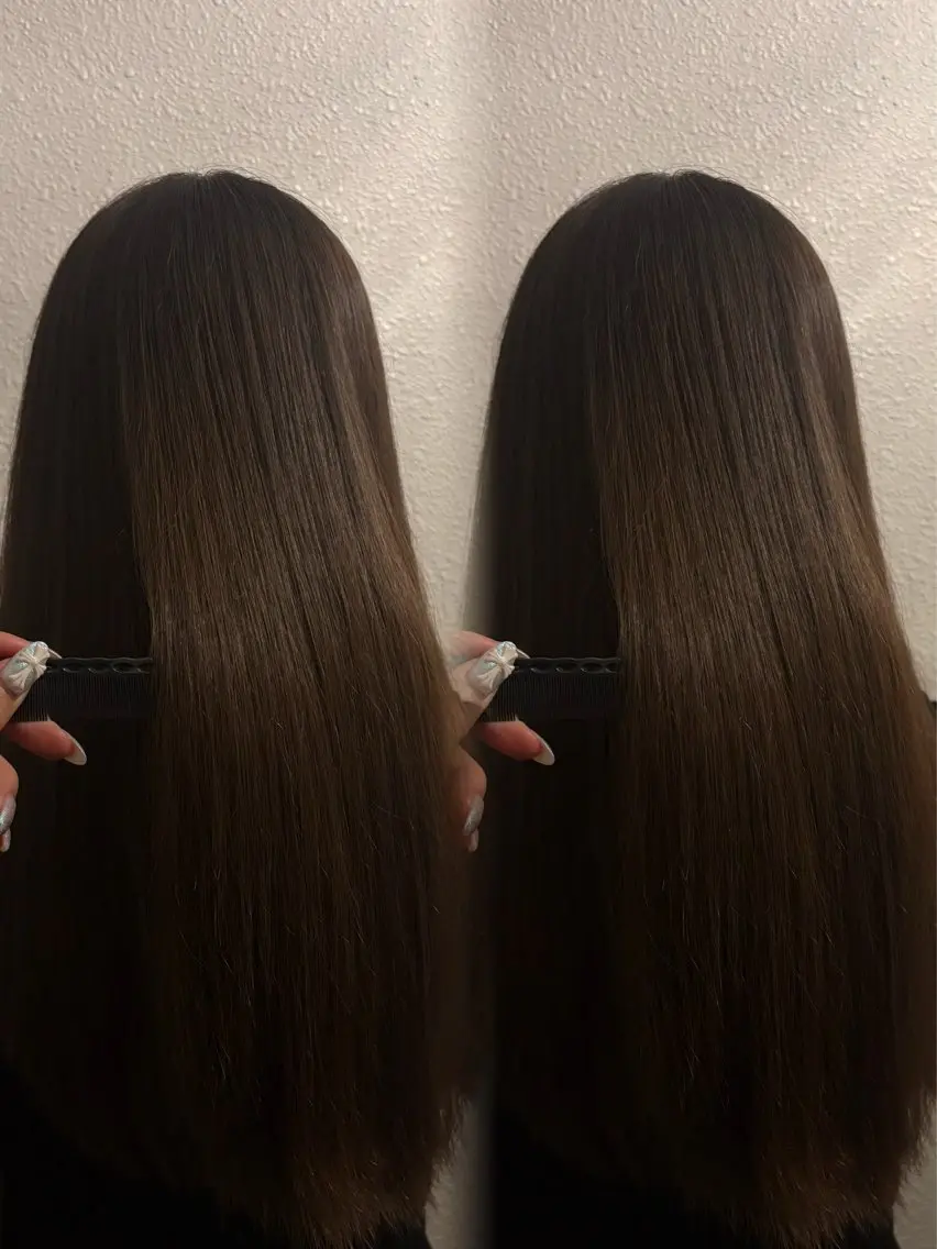 ロング ヘアカラー 杉本 奈々美のヘアスタイル