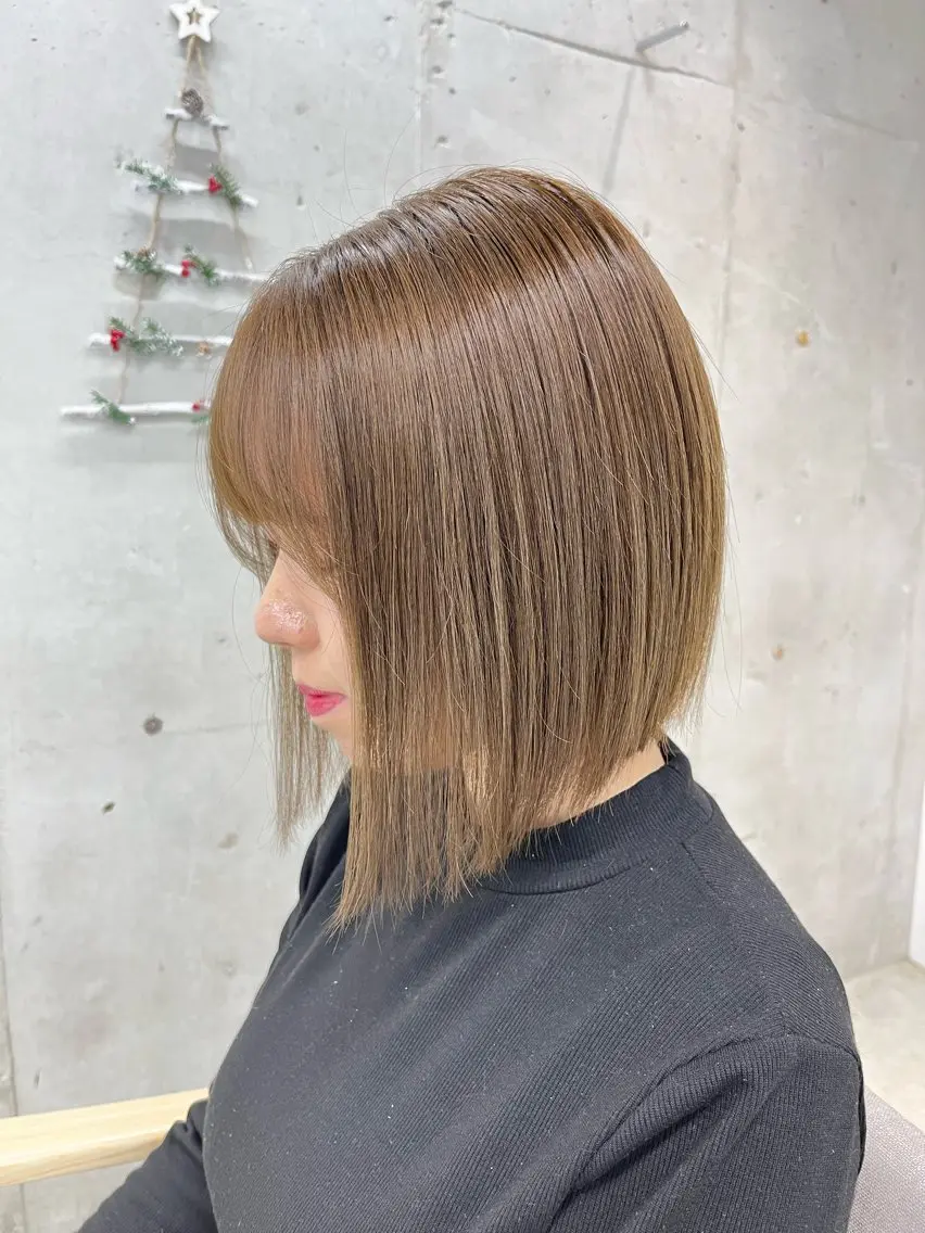 ミディアム ボブ 【毎朝セット3分】 メンズパーマ　真人のヘアスタイル