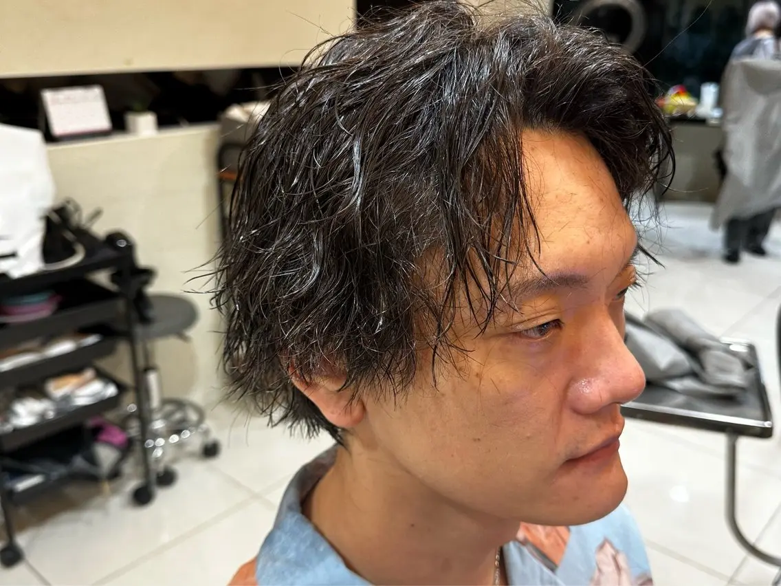 パーマ メンズ カット パーマ 💙メンズカット池袋 Manami💙のヘアスタイル