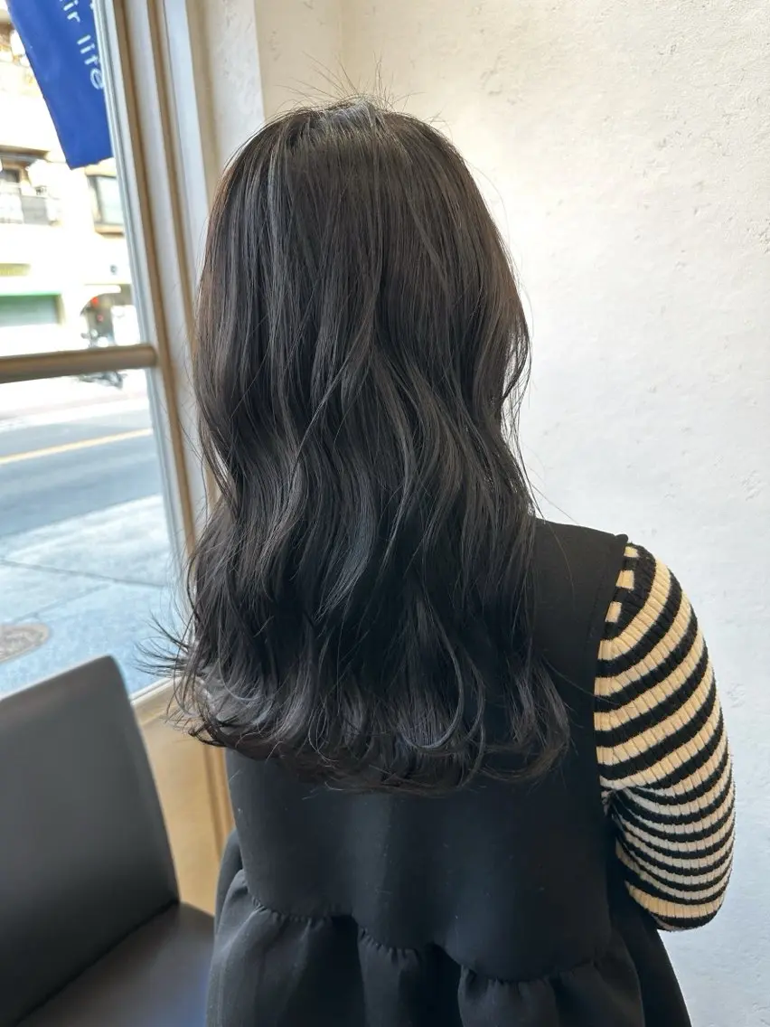 カラー 小林さや 寺田町／透明感カラーのヘアスタイル