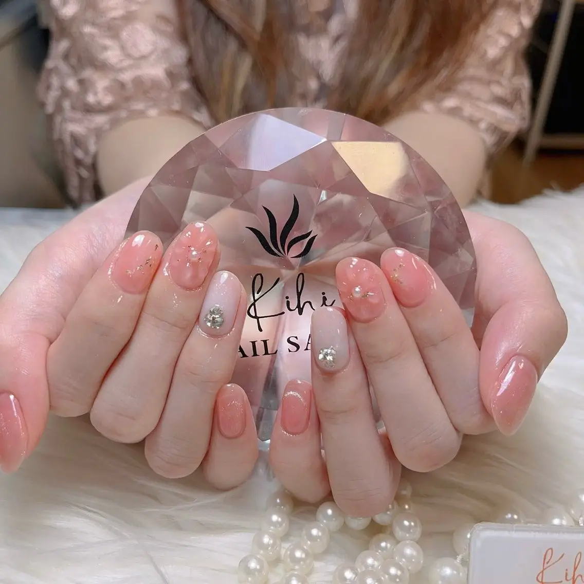 ネイル ハンドネイル ハンドケア さくら💮💮 【オフ無料】のネイルデザイン