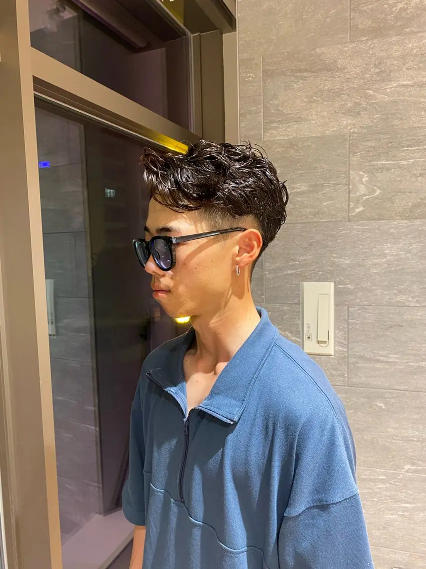 パーマ メンズ カット パーマ Yamada Ami🪐のヘアスタイル