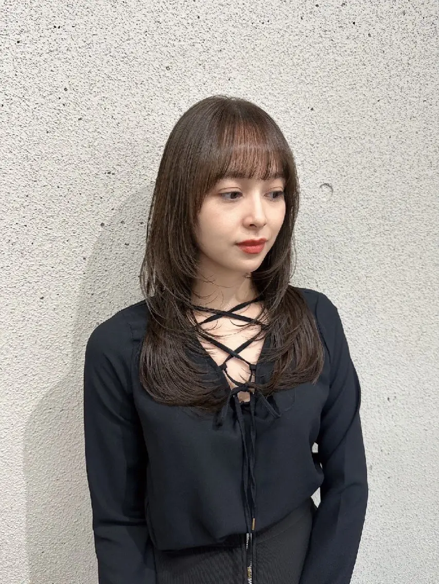 セミロング ヘアカラー IPPO アカデミーのヘアスタイル