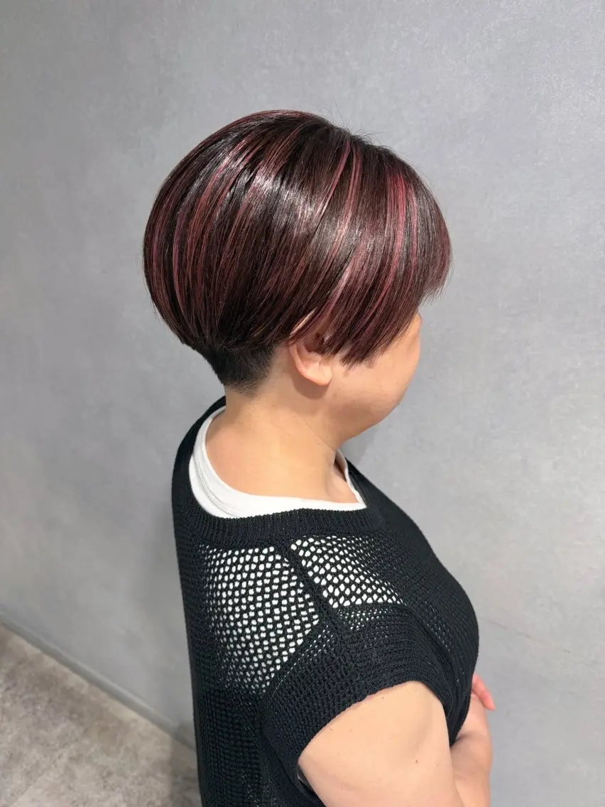 ショート カラー ヘアカラー 唐澤 千尋のヘアスタイル