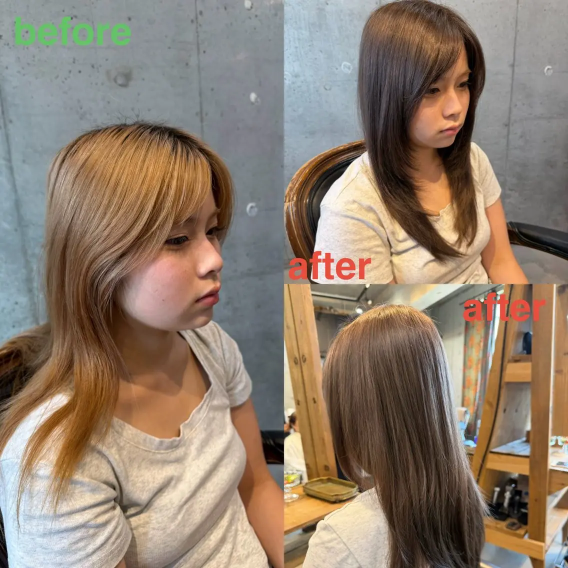 ロング カラー ヘアアレンジ ベージュカラー ブリーチ 透明感カラー ミルクティーベージュ 顔まわりレイヤー カット ヘアカラー トリートメント 🍀Ryosuke 🍀のヘアスタイル