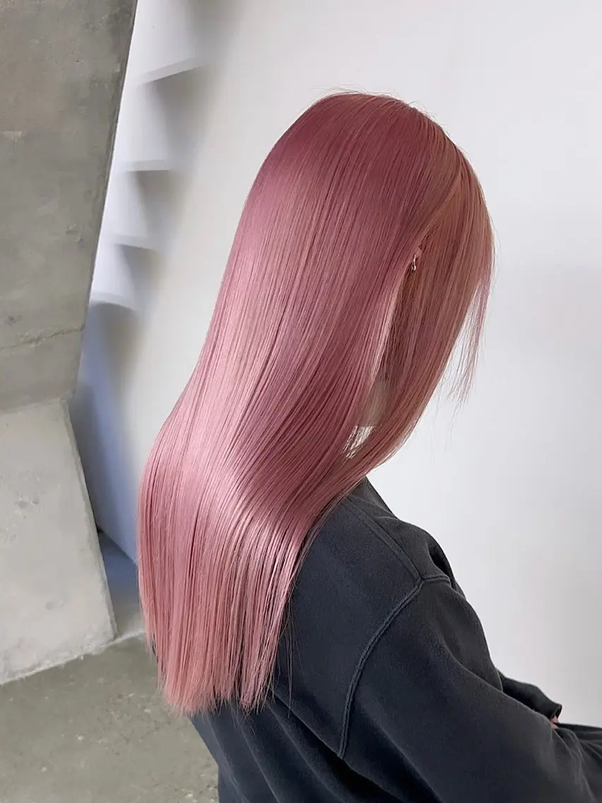 ロング ヘアカラー トリートメント 鈴木 翔真のヘアスタイル