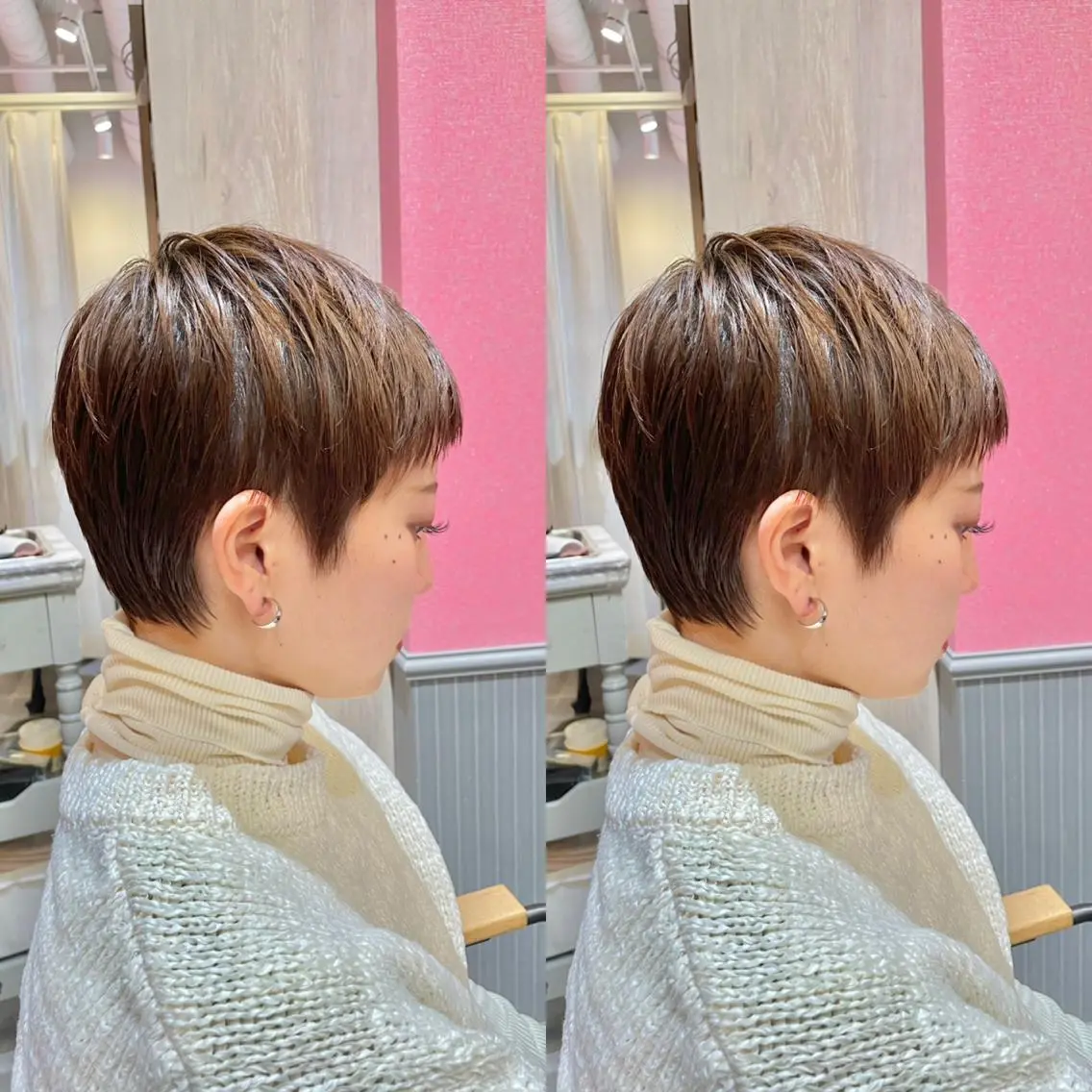 ショート 【ショートヘア】 岡　那輝のヘアスタイル