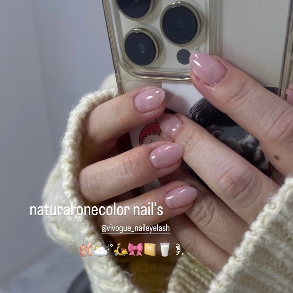 オフあり🩷 ワンカラーネイルの写真