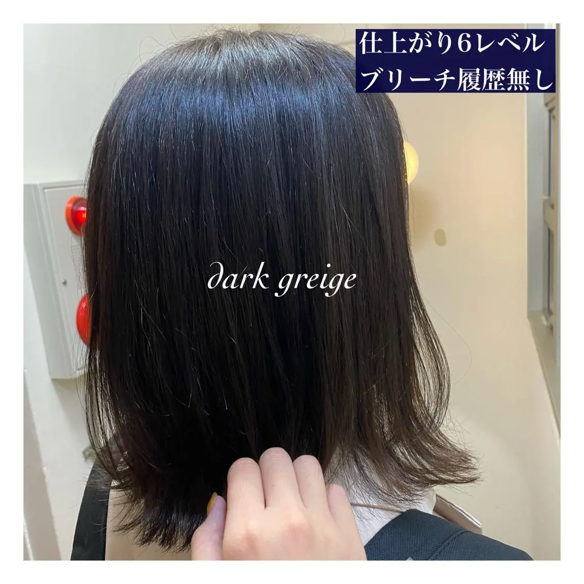 ミディアム カラー アッシュ ネイビーカラー アレンジ指名 no.1✨ｈａｋｏのヘアスタイル