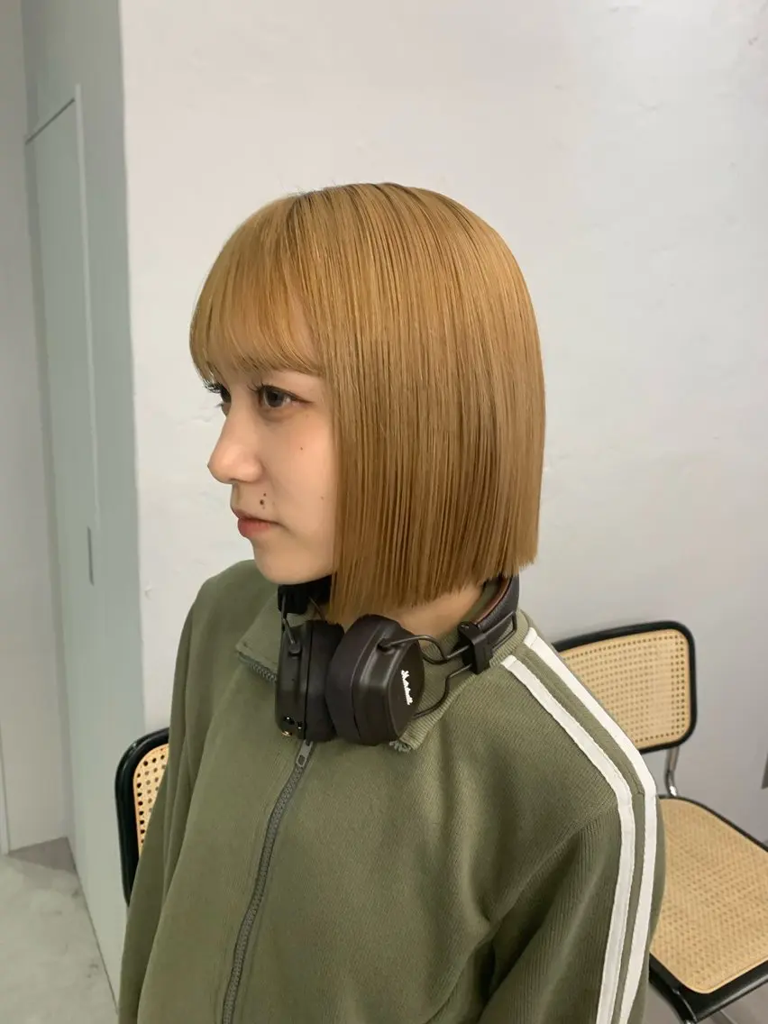 ショート ボブ amu/ブリーチなし ダブルカラーのヘアスタイル