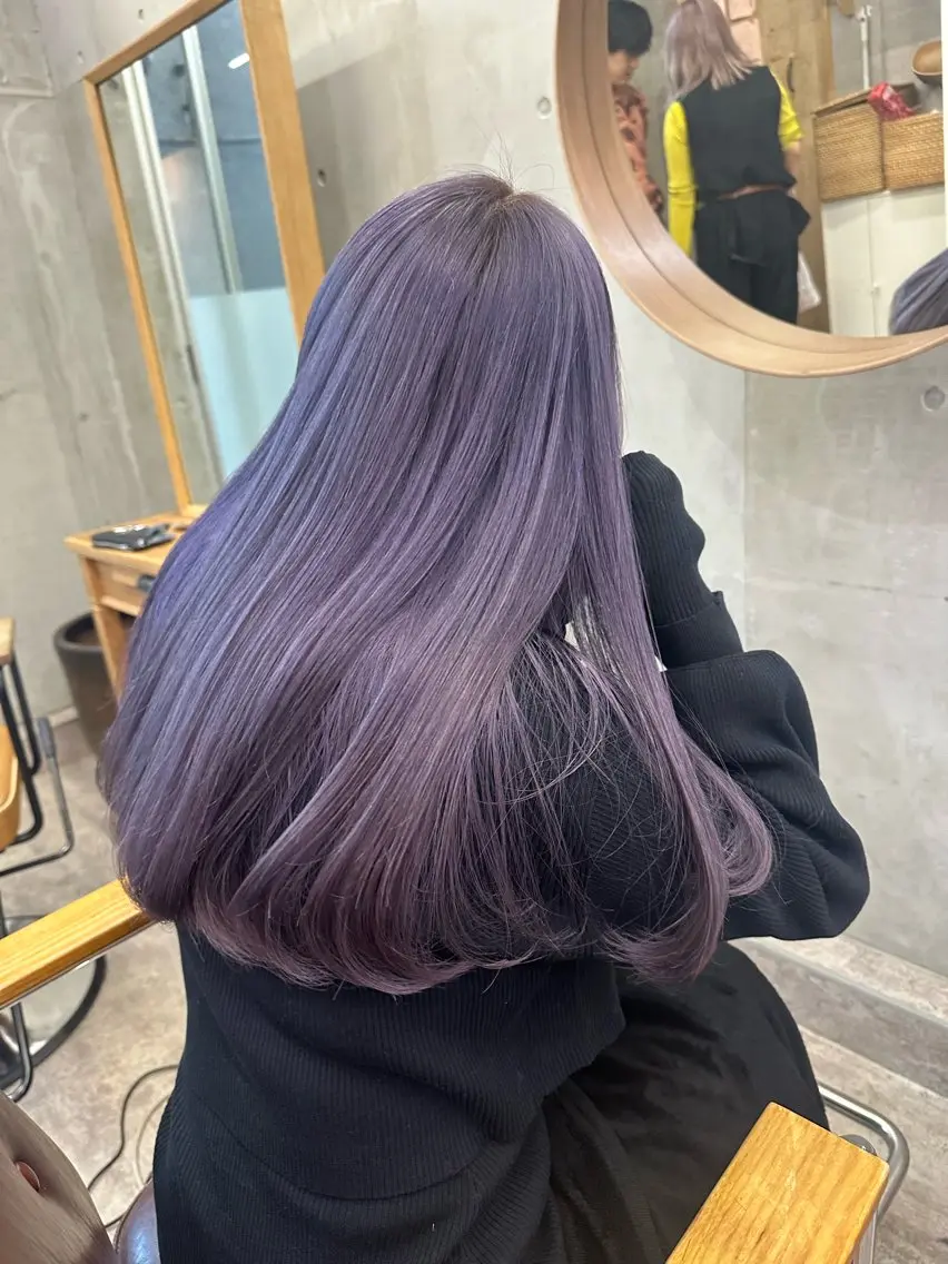 セミロング カラー ヘアカラー SALTWATER AYARIのヘアスタイル
