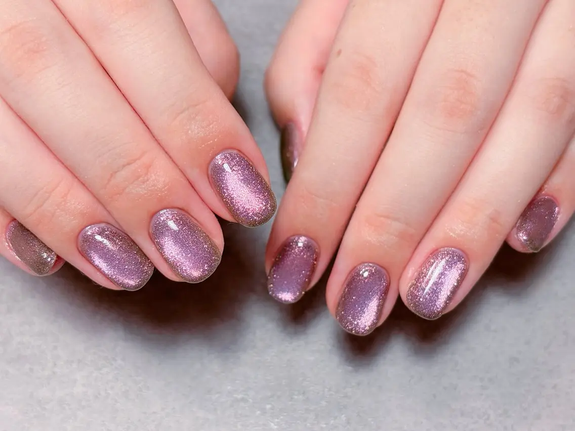 ネイル マグネットネイル ニュアンスネイル ハンドネイル ハンドケア 💫ゆか_ Nailartistのネイルデザイン