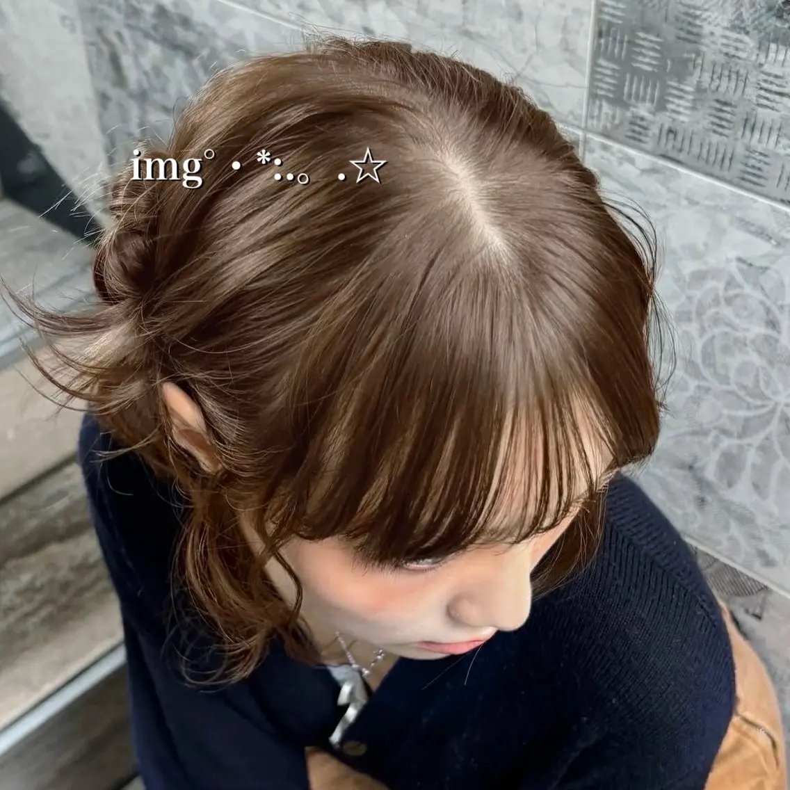 カラー ヘアカラー トリートメント 🌿‬透明感カラー 🫧ひなの🧸のヘアスタイル