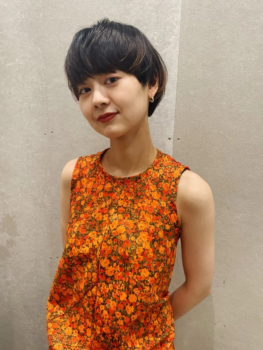 ショート カラー ショートヘア カット ヘアカラー トリートメント センスをお届けします 大谷将生infpのヘアスタイル