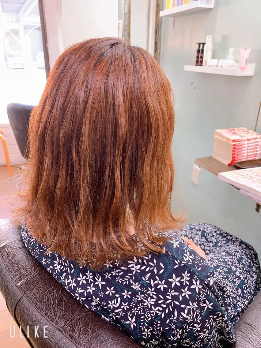 【⭐️当店オススメ⭐️】カット&オーガニックヘアカラー & 髪質見極トリートメントの写真
