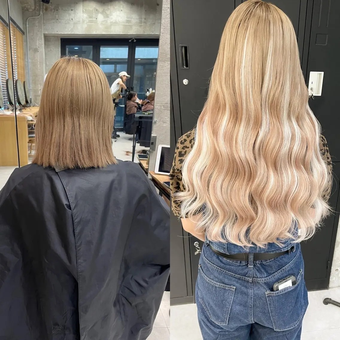 ロング カラー ヘアアレンジ エクステ エクステ TATSUYA アートディレクターのヘアスタイル