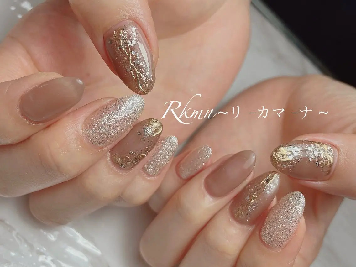 ネイル アートネイル 春ネイル ハンドネイル フットネイル ハンドケア Rkmn ~リ-カマ-ナ~のネイルデザイン