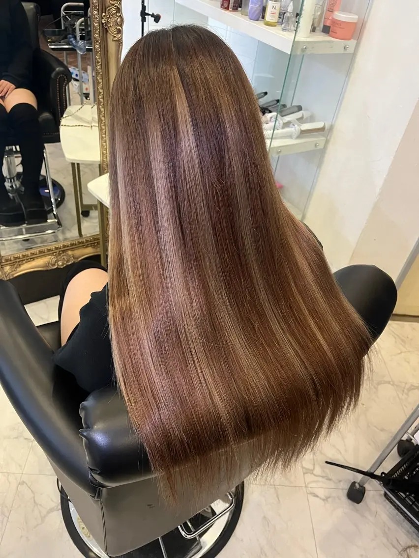 ロング エクステ ケアブリーチ&シール エクステの店和田翔莉のヘアスタイル