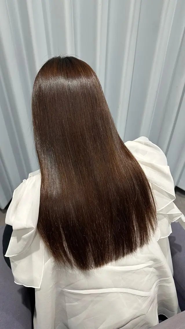 ロング 縮毛矯正 rion🌛 /都島/透明感カラーのヘアスタイル