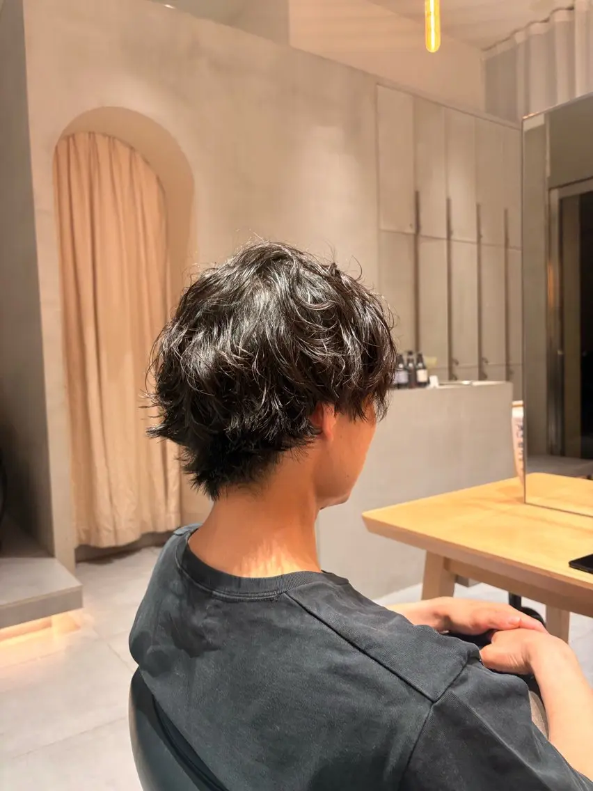 パーマ メンズ 🌻花音🌻メンズ /艶カラー/Wカラーのヘアスタイル
