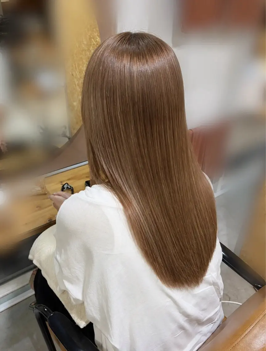 ロング カラー ブリーチ 髪質改善 NOA 曽田のヘアスタイル