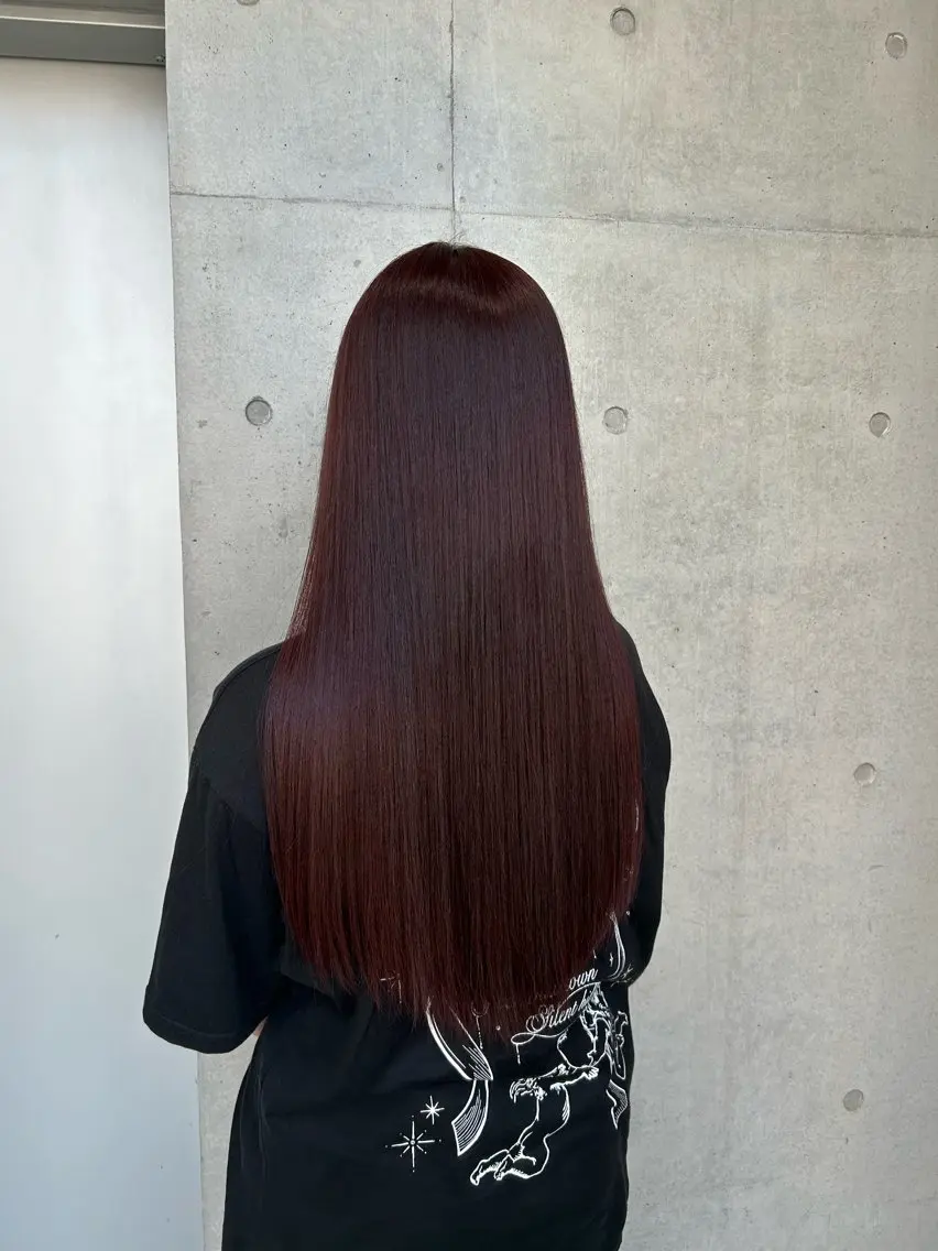 ロング カラー ヘアアレンジ カット ヘアカラー トリートメント ボブ艶モテカラー🫧 カリンのヘアスタイル