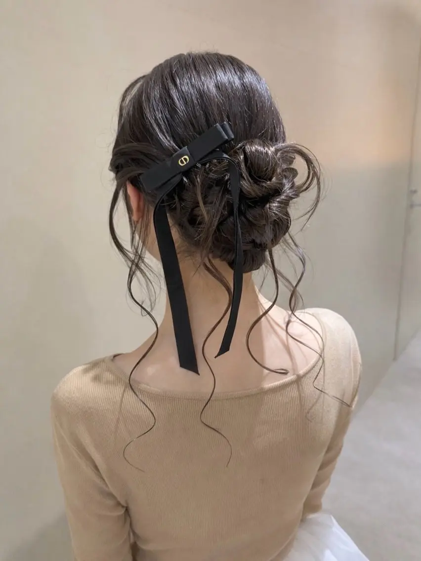 ロング カラー ヘアアレンジ ヘアセット hazuki🐈‍⬛ 透明感カラーのヘアスタイル