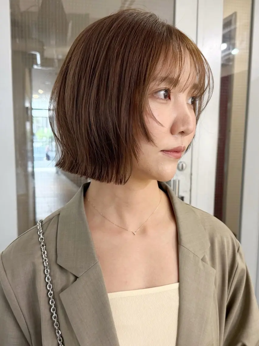 ショート カット ヘアカラー トリートメント ♡アヤメ/レイヤー ボブ♡渋谷のヘアスタイル
