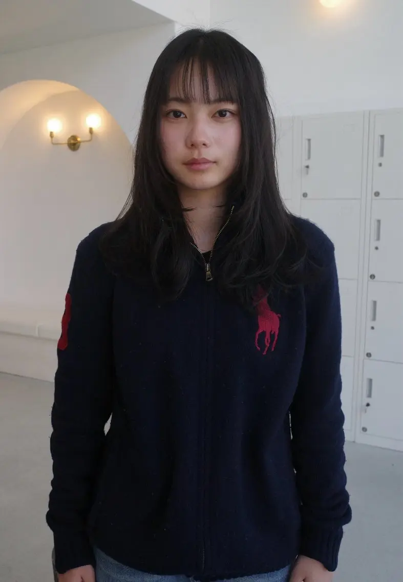 セミロング カラー レイヤーカット 網谷 萌夏のヘアスタイル