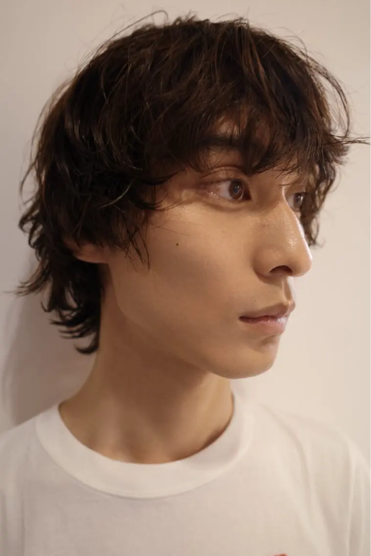 メンズ センターパート マッシュ メンズパーマ メンズショート スパイキーショート カット パーマ 🔥ショート特化 masaki🔥のヘアスタイル