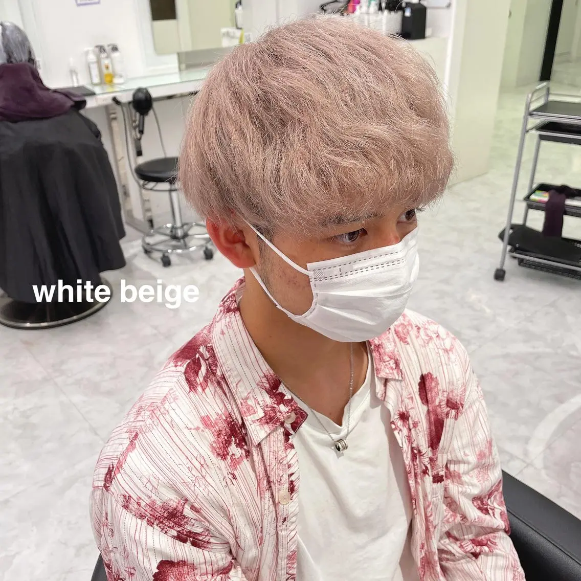 カラー メンズ ヘアカラー 💗🤍透明感カラー 🤍💗kanonのヘアスタイル