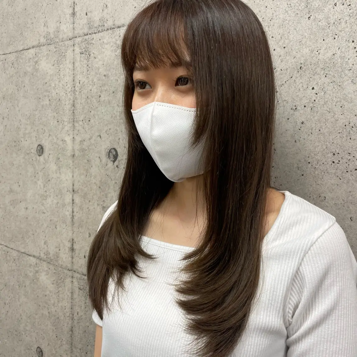 ロング レイヤーカット 久保木 彩のヘアスタイル