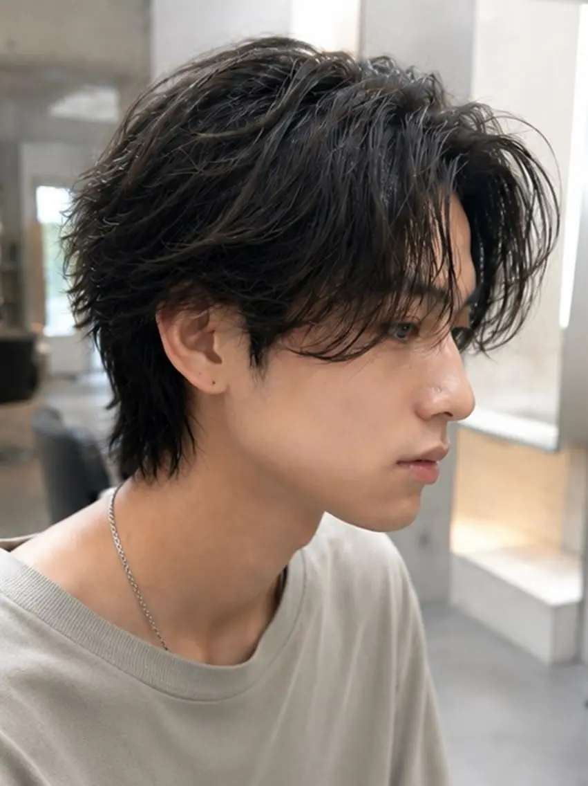 パーマ メンズ カット パーマ トリートメント EARTH 榎本のヘアスタイル