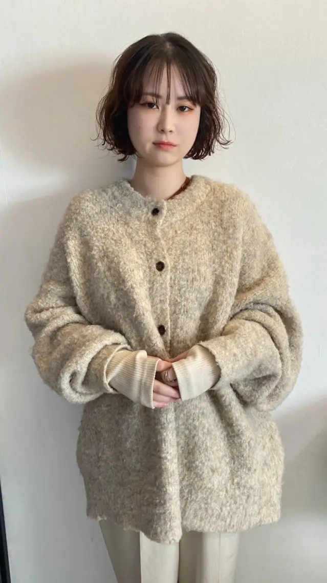 ショート カラー パーマ ヘアアレンジ 広島/ボブ/レイヤー 🌿‬wakabaのヘアスタイル